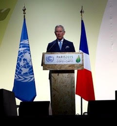 Prince Charles speaking at COP21, Paris