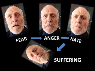 Fear, anger, hate, suffering