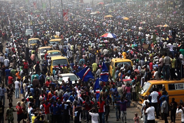 Lagos, Nigeria, one of many stressed-out, overpopulated and impoverished cities